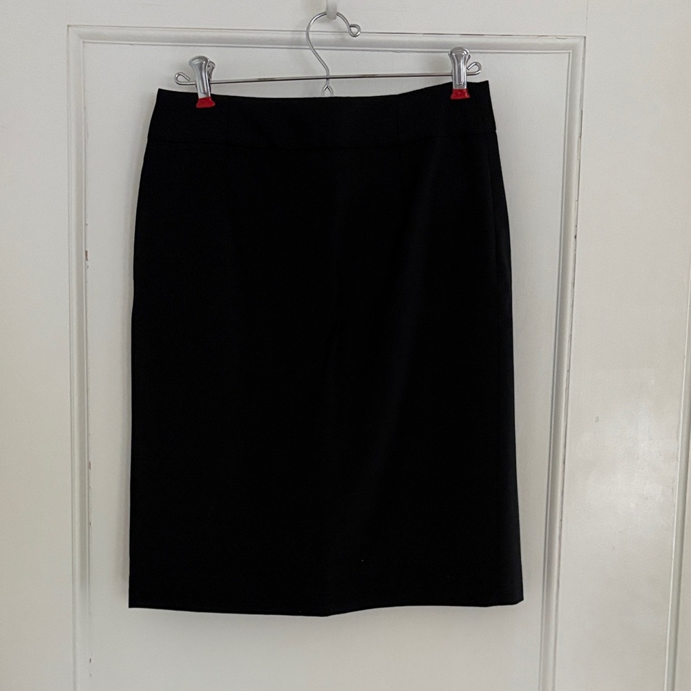 J. Crew Classic Black Pencil Skirt